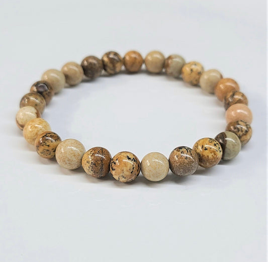 8 mm Picture Jasper Stone Bracelet - Best South Gems