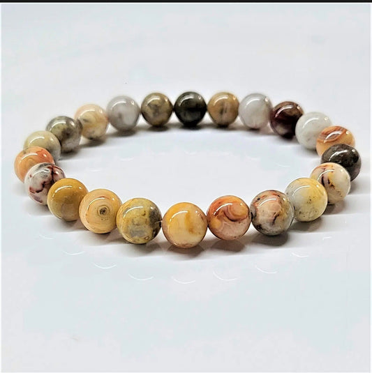 8 mm Flower Agate Bracelet - Best South Gems