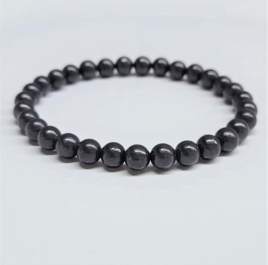 6 mm Shungite Bracelet Man Made - Best South Gems