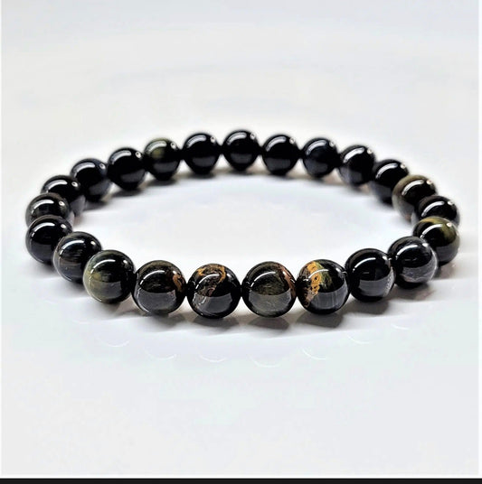 8 mm Blue Tigers Eye Stone Bracelet - Best South Gems