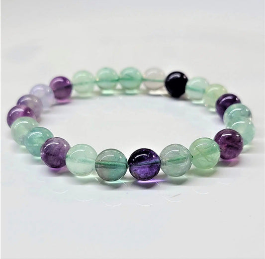 8 mm Fluorite Bracelet - Radiate Positive Energy