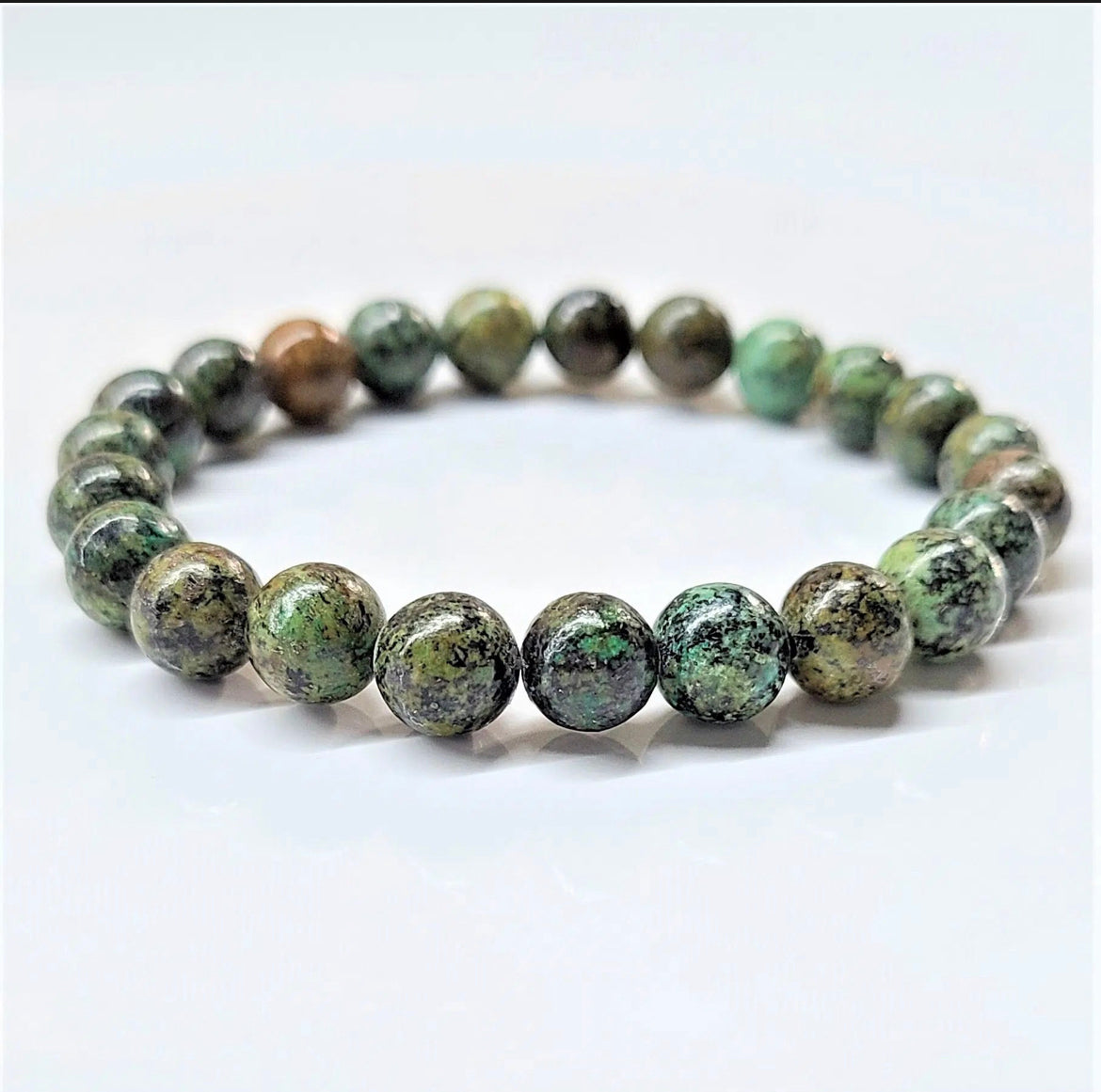 8 mm African Turquoise Stone Bracelet