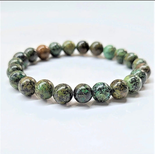 8 mm African Turquoise Stone Bracelet - Best South Gems