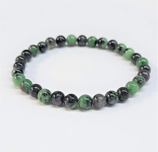 6 mm Ruby and Zoisite Bracelets - Best South Gems