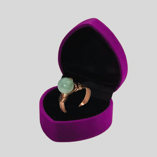Jade Copper wrapped Rings 8MM - Best South Gems