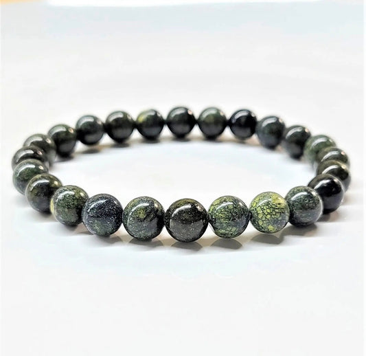 8 mm Serpentine Stone Bracelet - Best South Gems