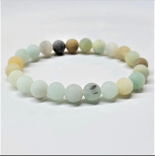 8 mm Amazonite Matte Bracelet - Best South Gems