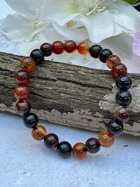 8 mm Agate Bracelet