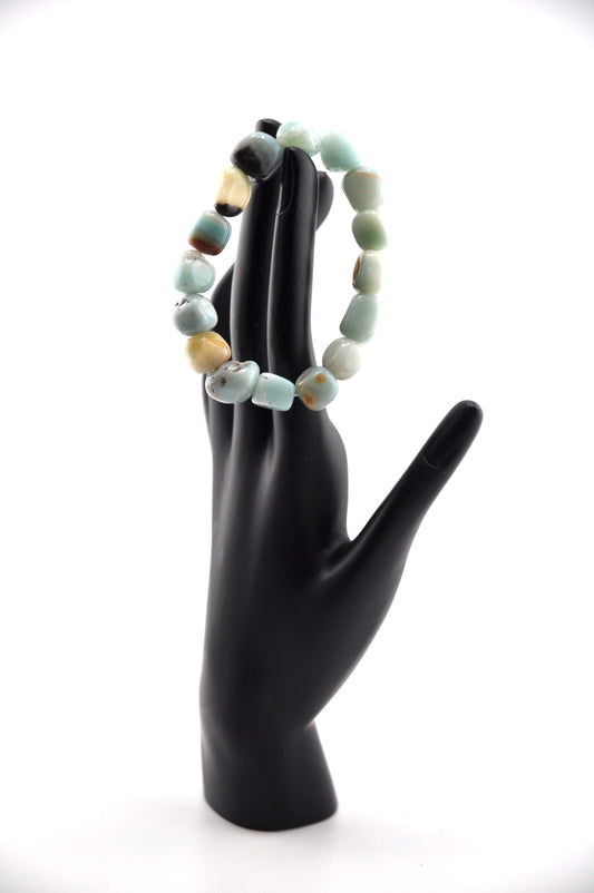 Amazonite Chunky Bracelet | Matte Gemstone Beauty