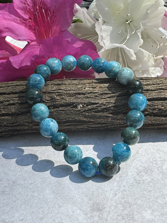 10 mm Apatite (Blue) Bracelet