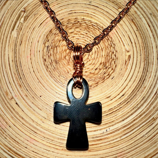 Egyptian Ankh Pendant Copper Wrapped - Best South Gems