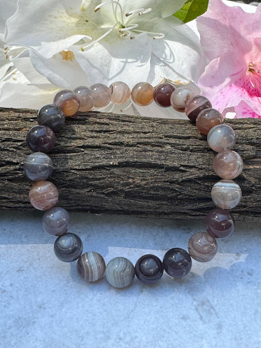 8 mm  Botswana Agate Bracelet