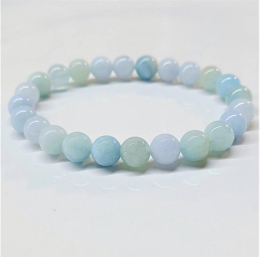 8 mm Aquamarine Bracelet - Best South Gems