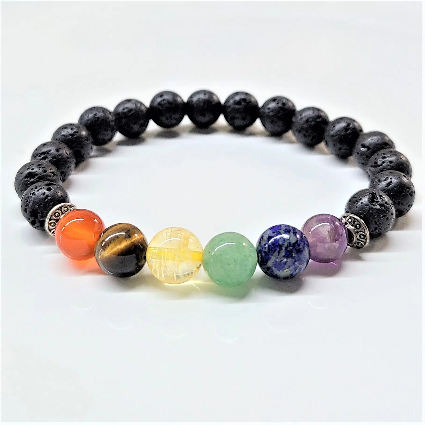 Chakras - Lava  Bracelet