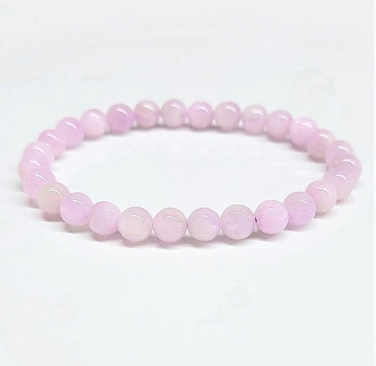 Crystal 6 mm Kunzite Gem Stone Bracelet - Best South Gems