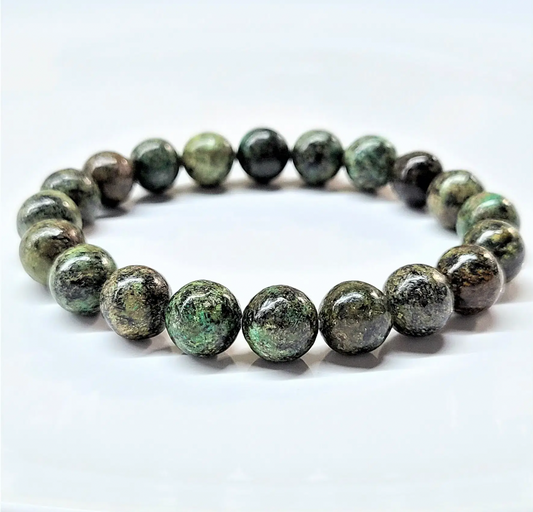 10mm African Turquoise Stone Bracelet - Best South Gems
