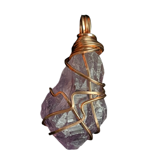 Amethyst Point Wrapped Pendant - Best South Gems